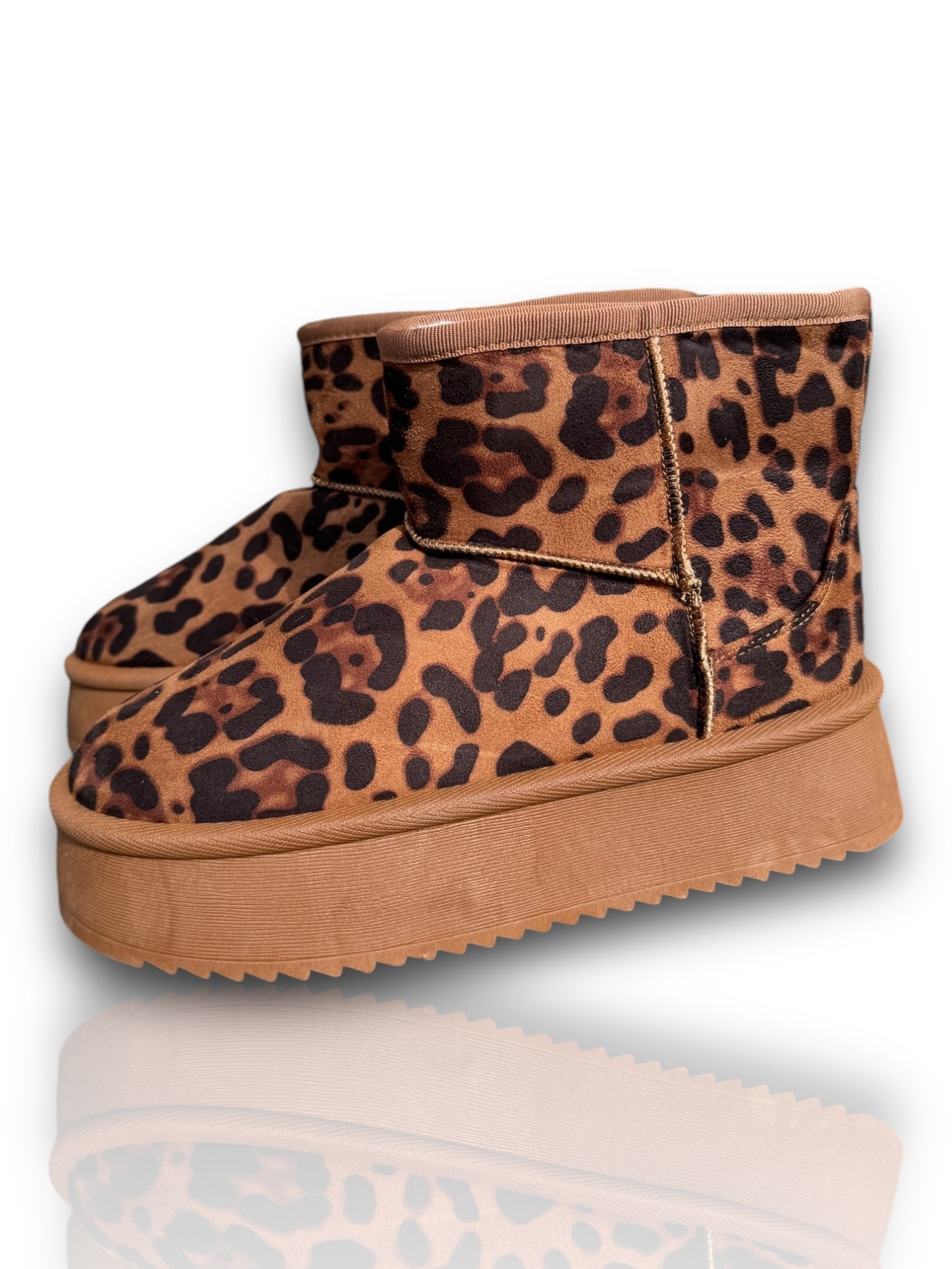 CLEO - BOOTS LEOPARD SEMELLE PLATEFORME INTERIEUR MOUMOUTE