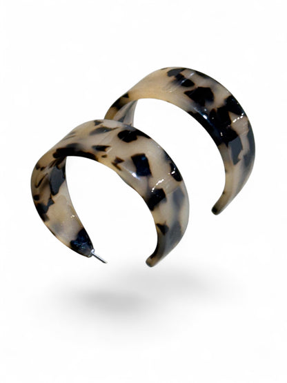 ITICA - BOUCLES D'OREILLES CREOLES LEOPARD