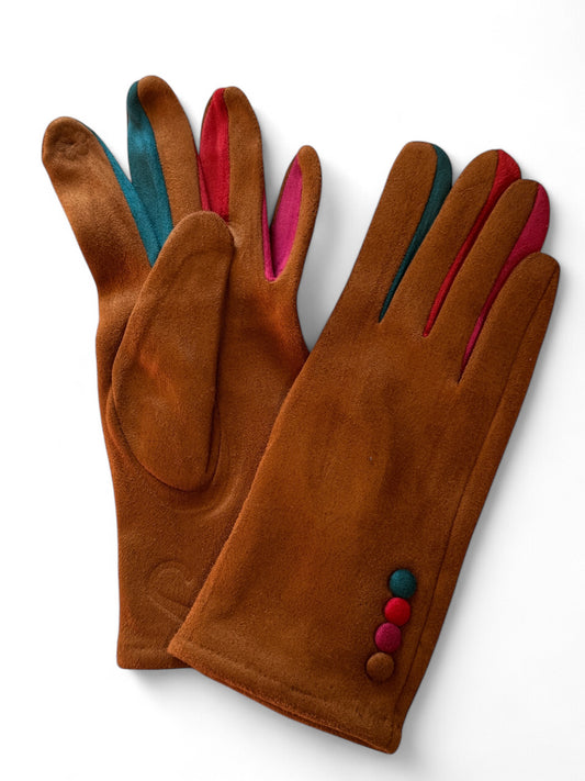 ADRIANA - GANTS TRES DOUX COLORIS ROUX