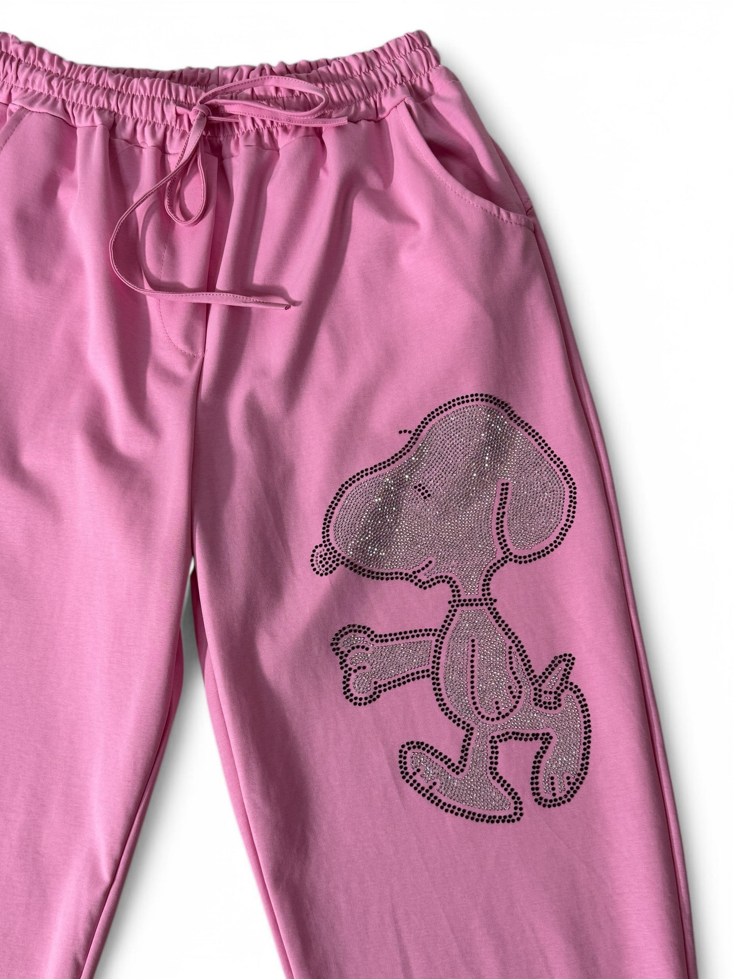 SNOOPY- PANTALON SPORTSWEAR ROSE TAILLE 46/48 A 52 voir 54