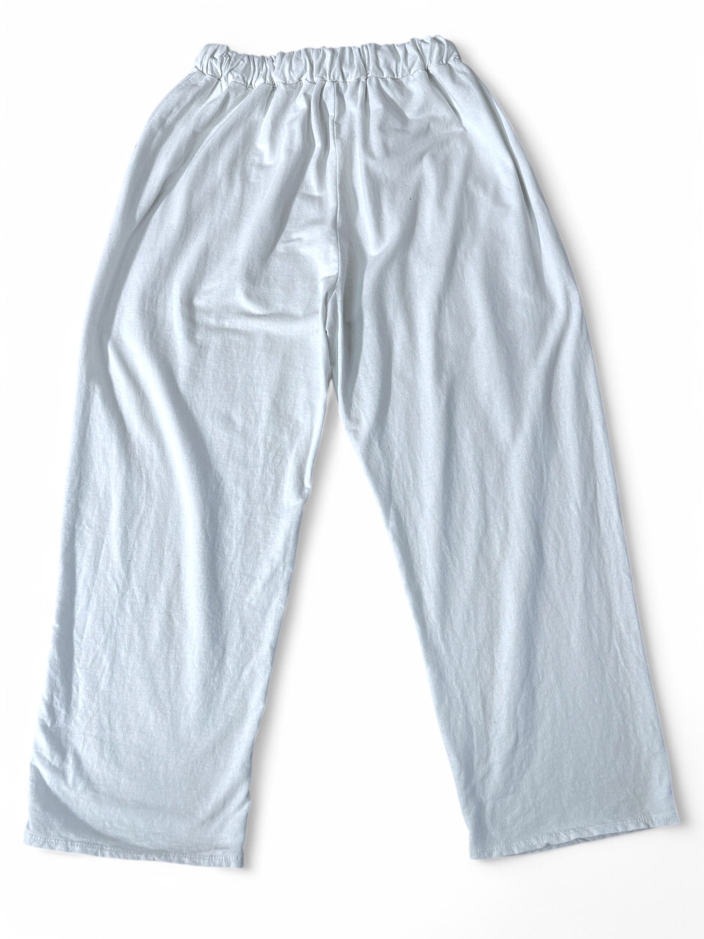 DORIAN - PANTALON BLANC SPORTSWEAR EN COTON TAILLE 48 A 54/56