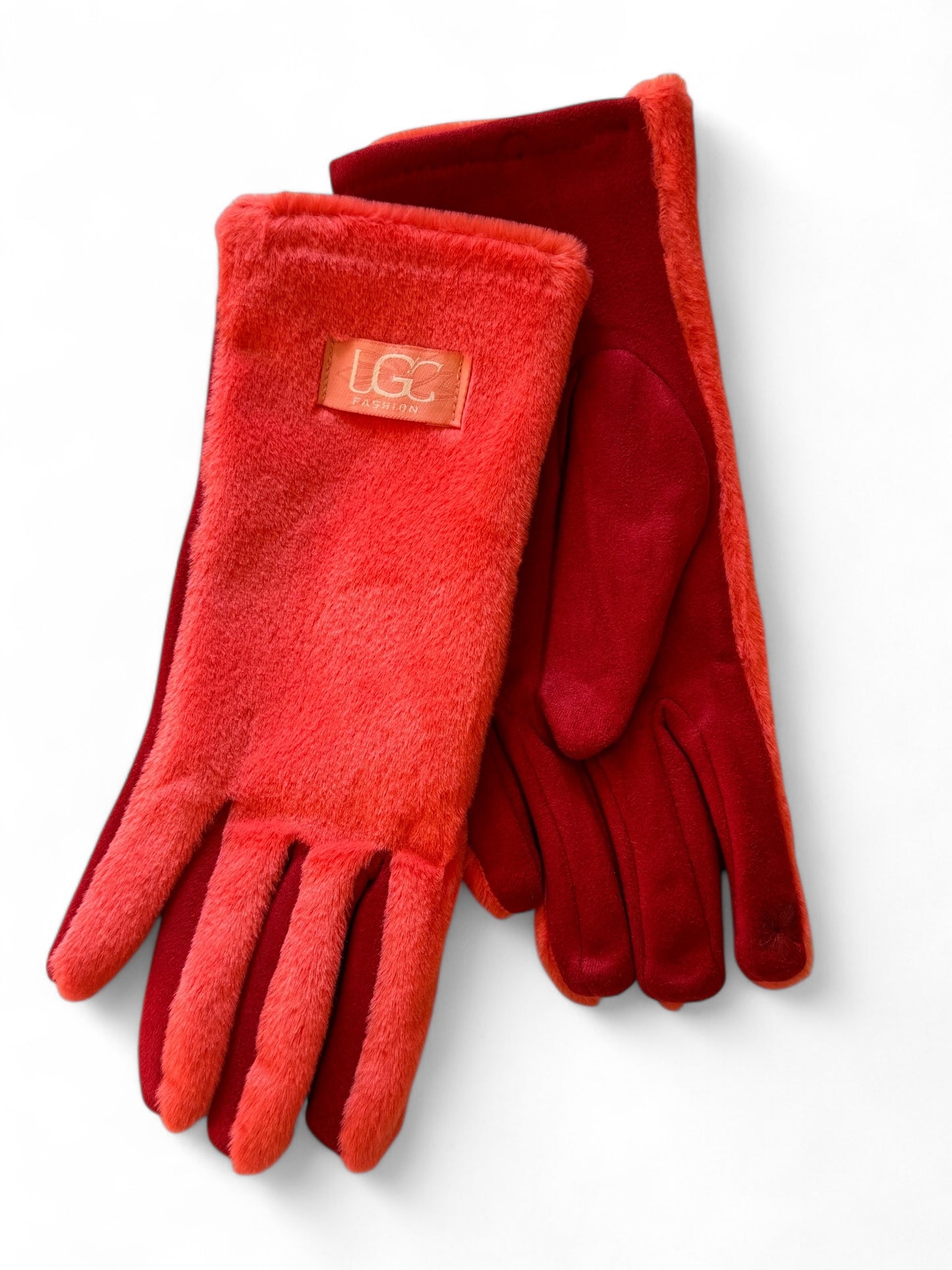 TAYLOR - GANTS TRES DOUX EN MOUMOUTE COLORIS SANGUINE