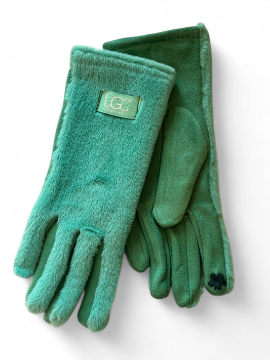 TAYLOR - GANTS TRES DOUX EN MOUMOUTE COLORIS TURQUOISE