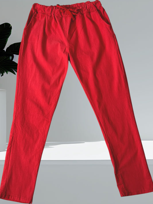 JAMES - PANTALON SPORTSWEAR ROUGE TAILLE 52 A 56