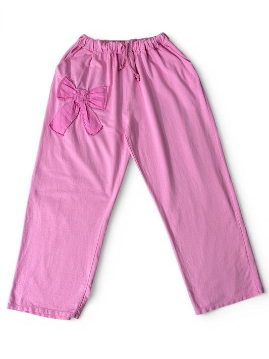 DORIAN - PANTALON ROSE SPORTSWEAR EN COTON TAILLE 48 A 54/56