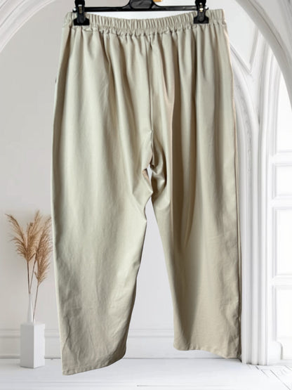 LUIGI - PANTALON A PINCES BEIGE TAILLE 46 A 52