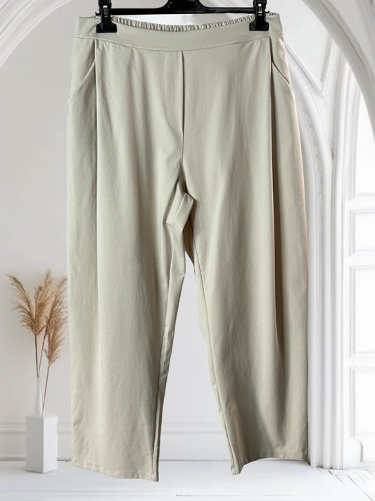 LUIGI - PANTALON A PINCES BEIGE TAILLE 46 A 52