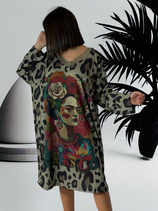 ANGELA - ROBE OVERSIZE SCINTILLANTE JUSQU'A LA TAILLE 54