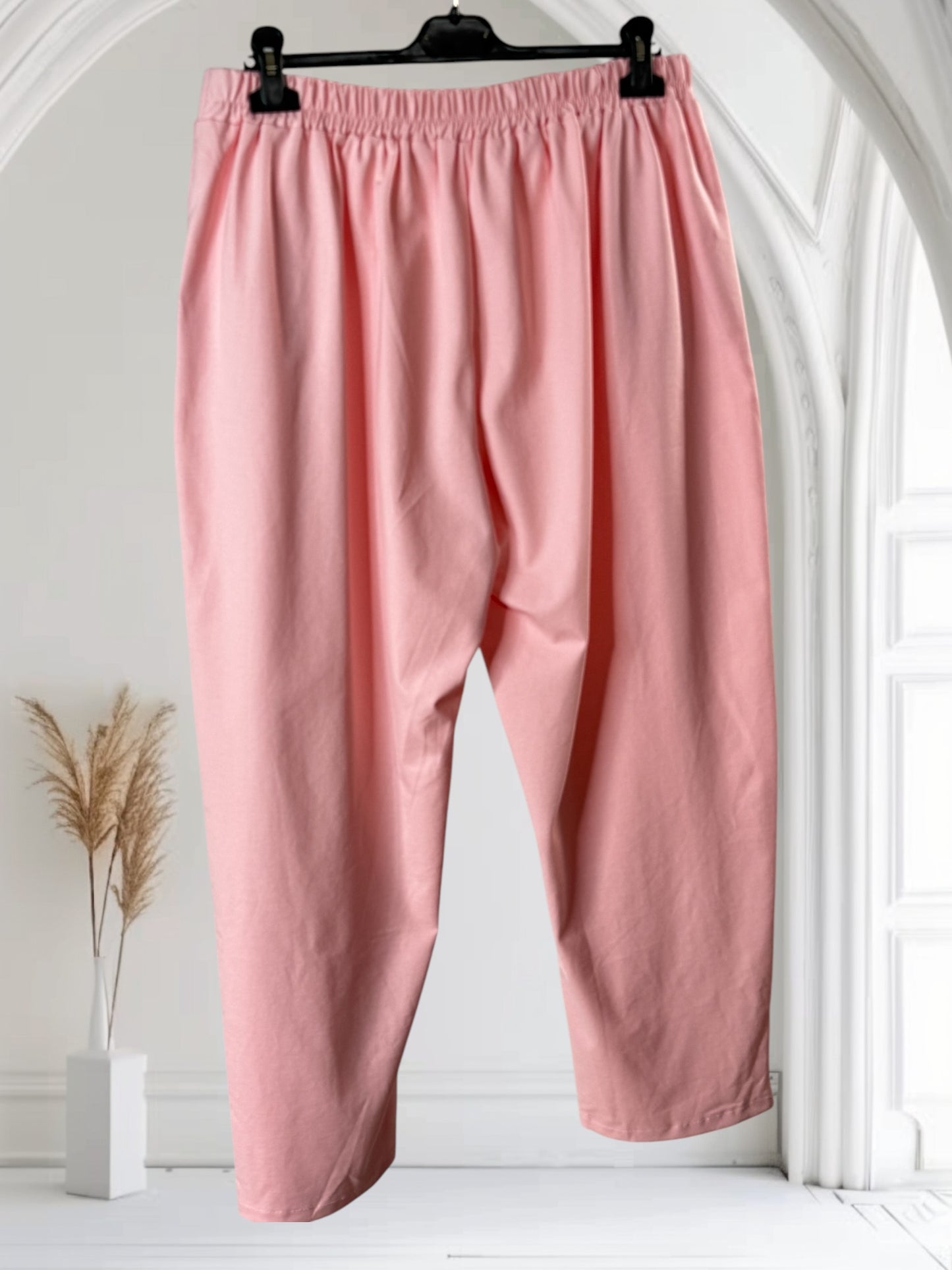 LUIGI - PANTALON A PINCES ROSE TAILLE 46 A 52