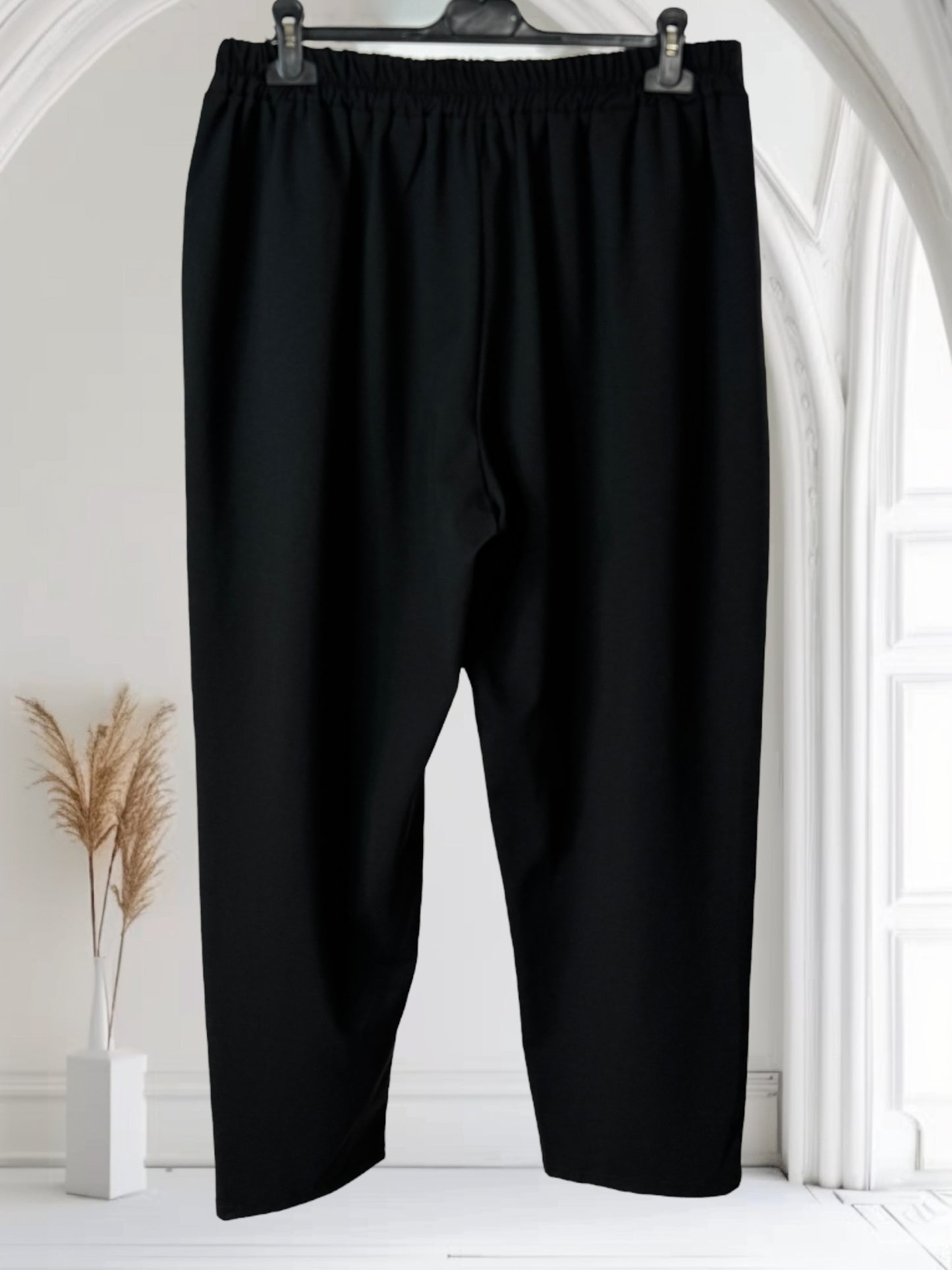 LUIGI - PANTALON A PINCES NOIR TAILLE 46 A 52