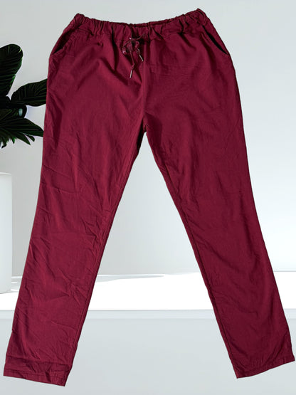 JAMES - PANTALON SPORTSWEAR BORDEAUX TAILLE 52 A 56