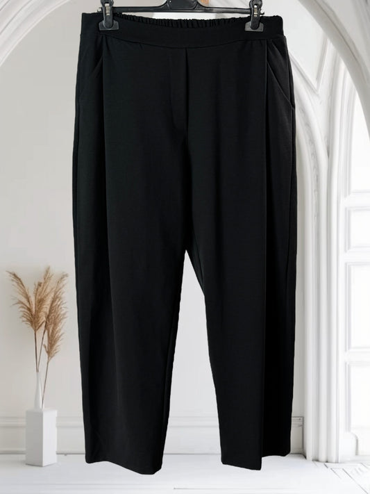 LUIGI - PANTALON A PINCES NOIR TAILLE 46 A 52