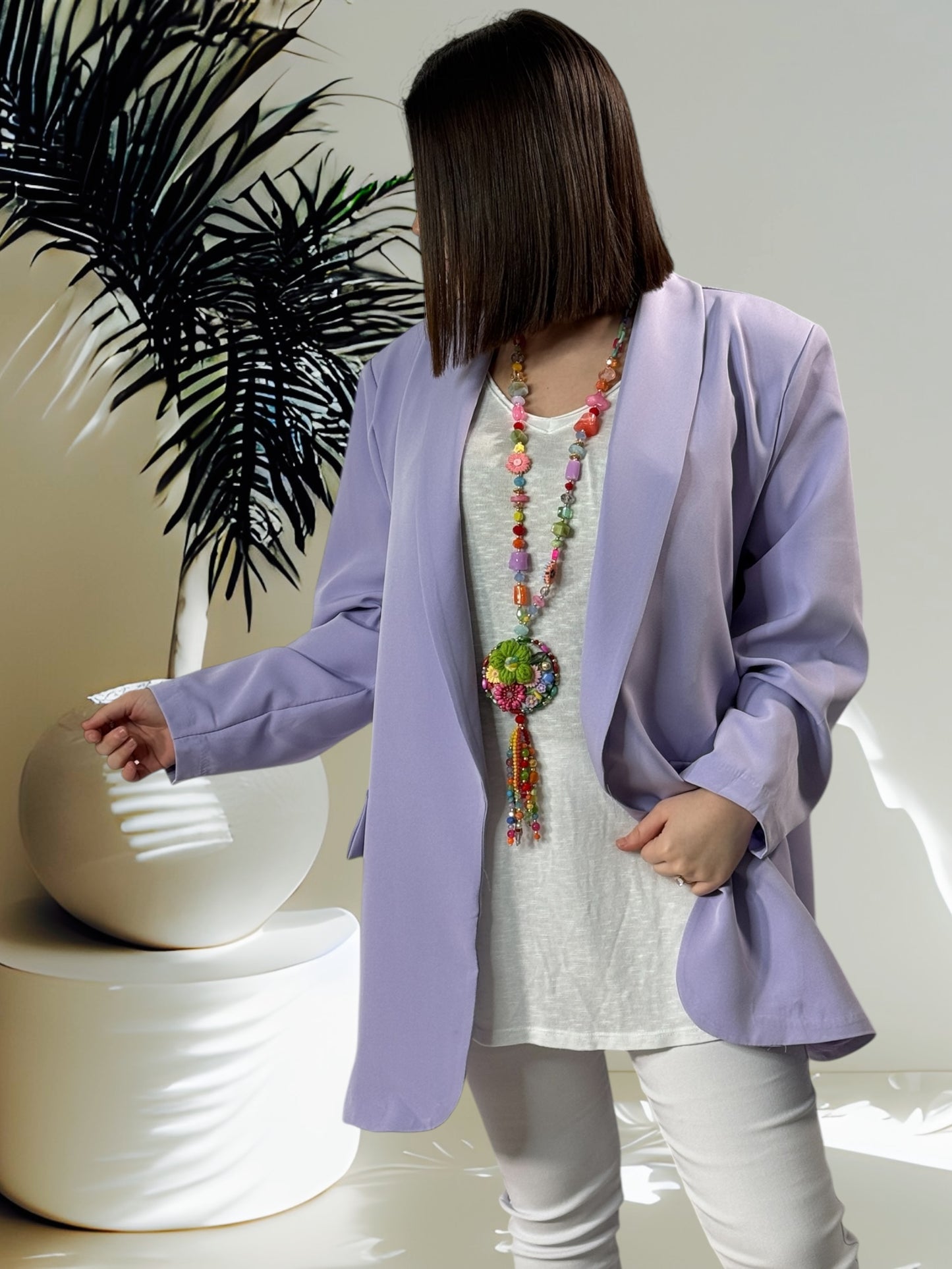 ROXANE - BLAZER LILAS JUSQU'A LA TAILLE 52