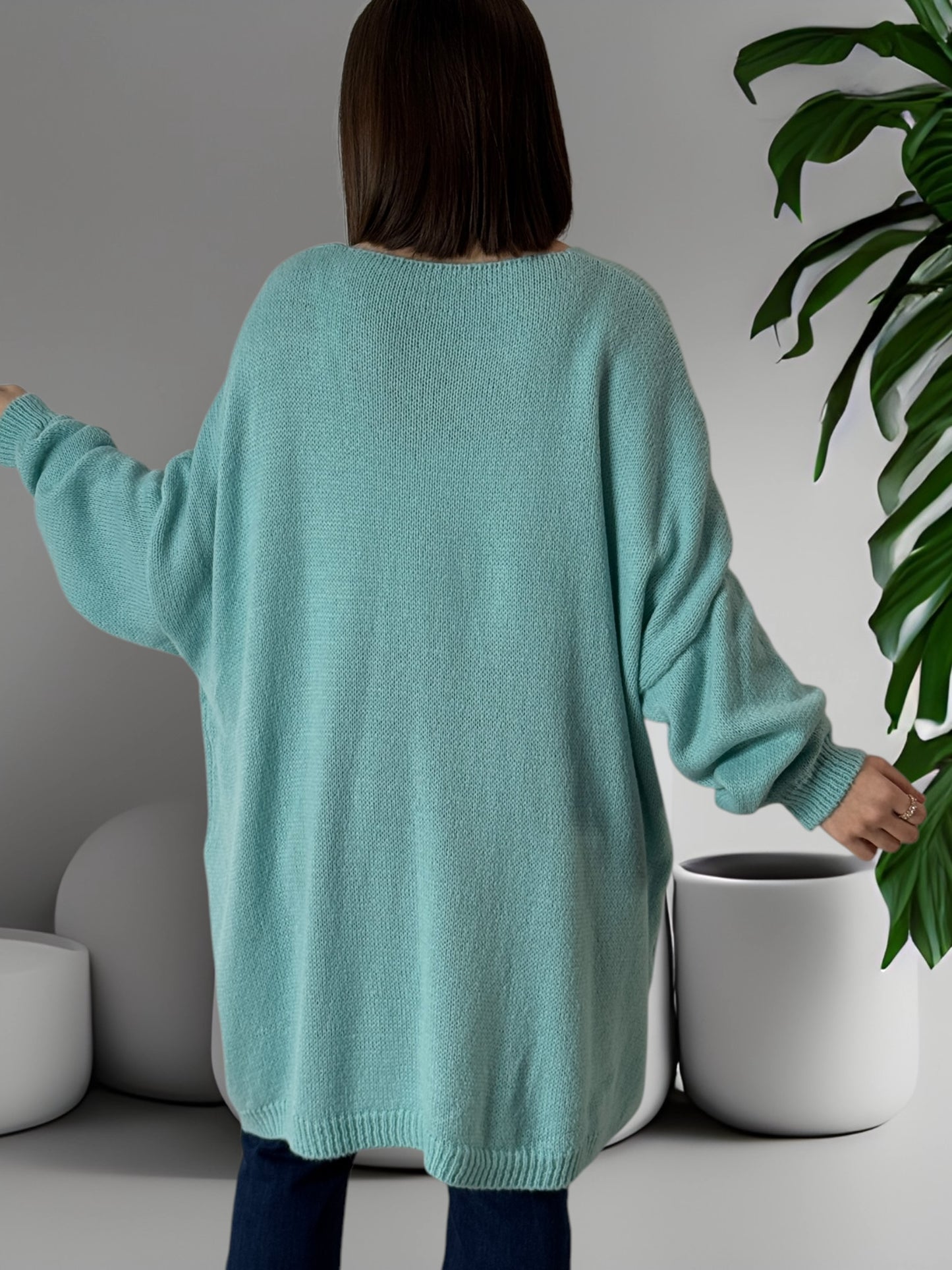 C'EST LA VIE - PULL OVERSIZE LAGON JUSQU'A LA TAILLE 56